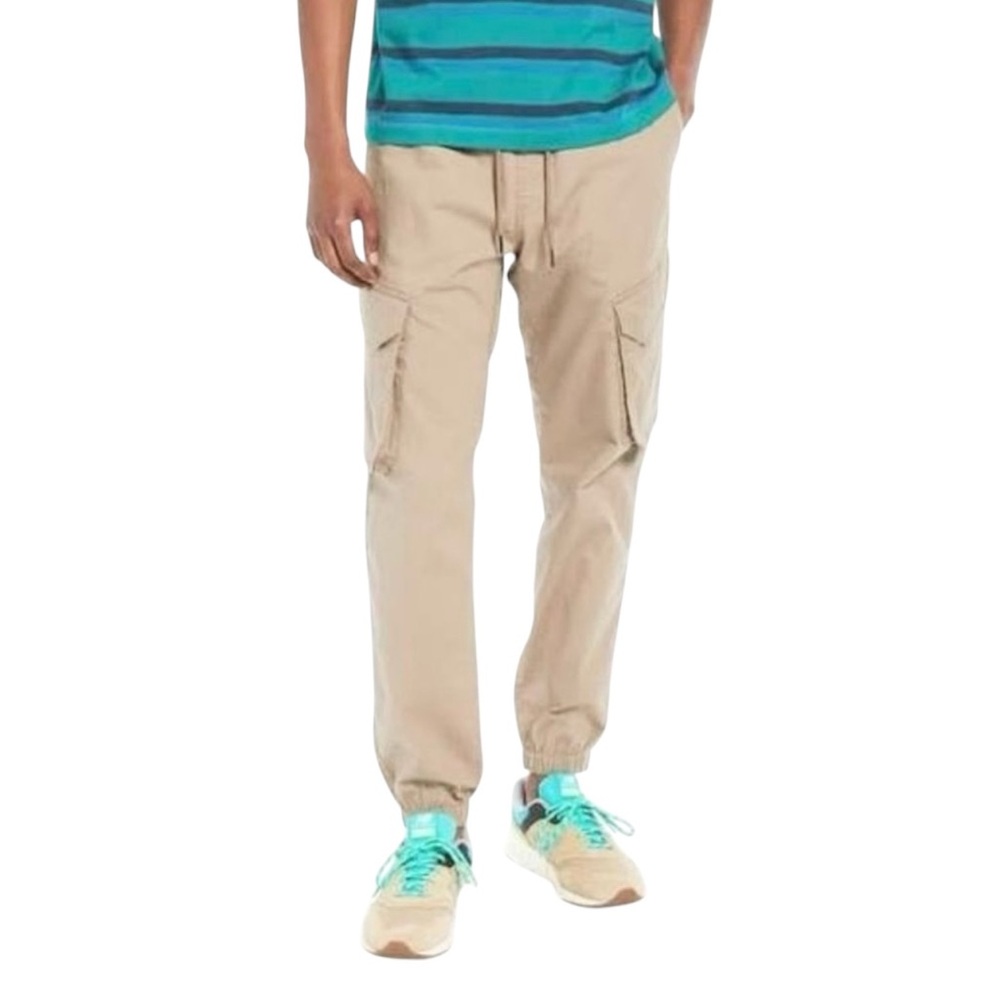 BP. Men’s Ripstop Cargo Joggers in Tan Timber Xl